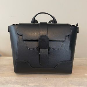 Senreve Mini Maestra in Black Pebbled Leather, EUC